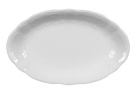 Serveerschotel ovaal Salzburg wit 240mm uni 3