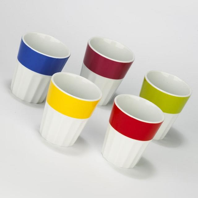 Beker Colour$ Mix 5 kleuren 250cc 5dlg