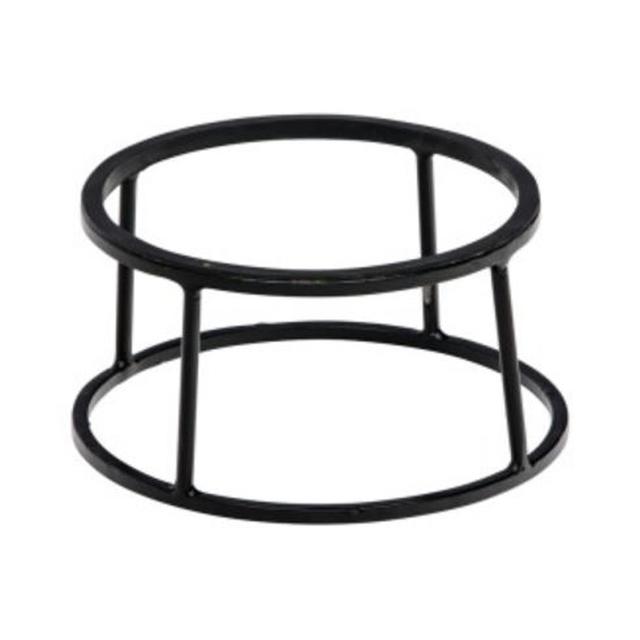 Buffetstandaard rond zwart 120mm