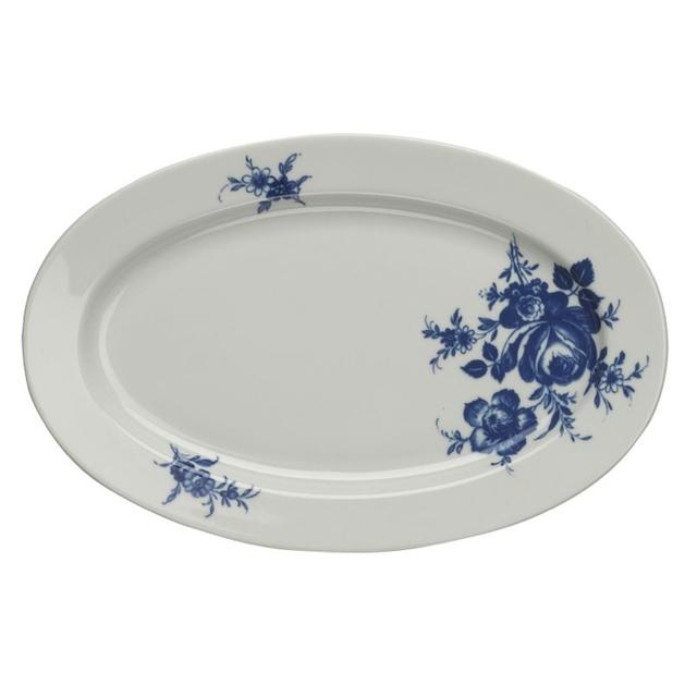 Serveerschotel ovaal XL Fleuri wit 250mm