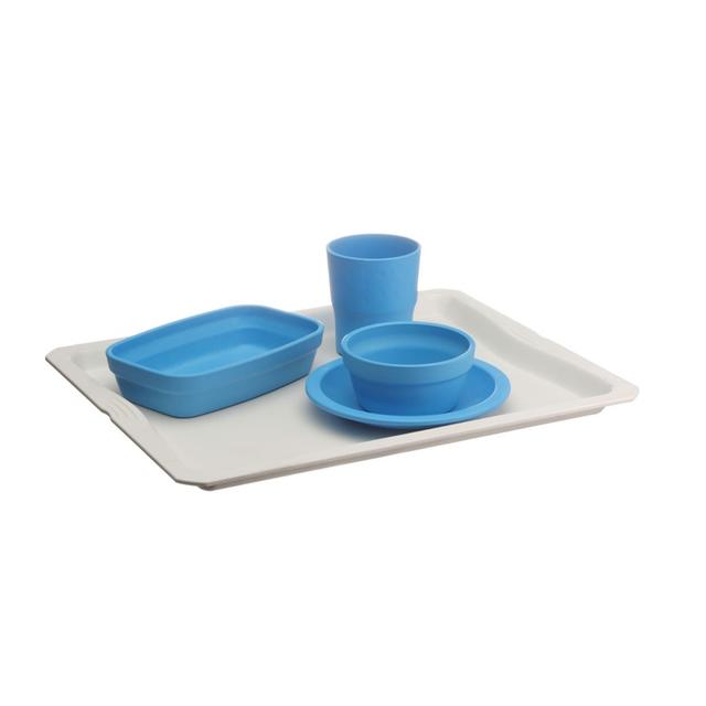 Dienblad blauw 100% plantaardig 1/2GN