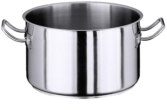 Kookpan middelhoog z/d 18/10 6,50L - 240mm