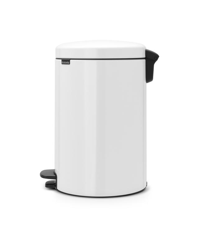 Pedaalemmer inz/metaal wit 20L