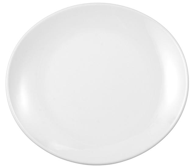Bord ovaal Brasserie wit 250mm