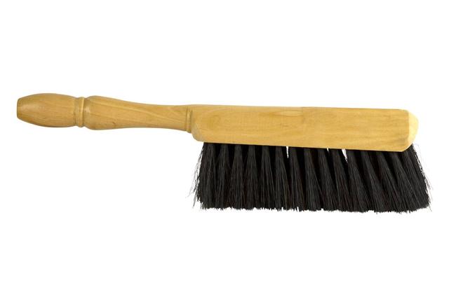 Handveger zwart haar/gem., blank gelakt, 29cm