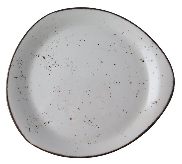 Bord pebble Rustic wit 255mm