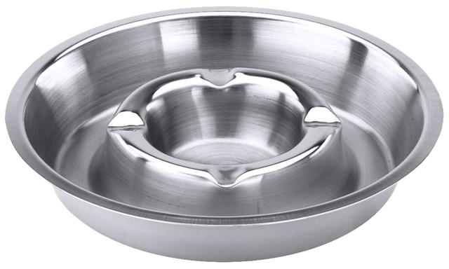 Asbak rond RVS 140x 20mm