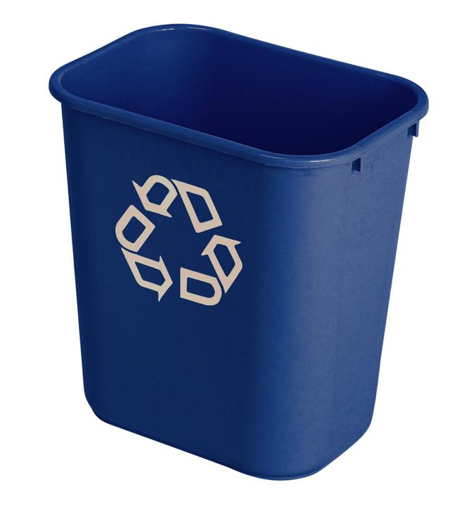 Afvalbak rh -Recyle- PE blauw 26,5L