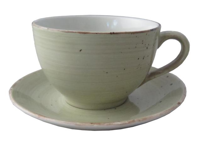 Theekop Rustic lichtgroen 230cc