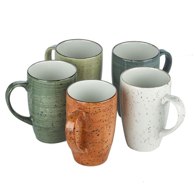 Mok Rustic Mix 5 kleuren 280cc
