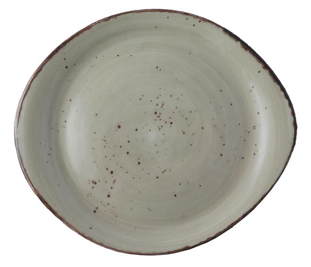 Bord pebble Rustic lichtgroen 255mm