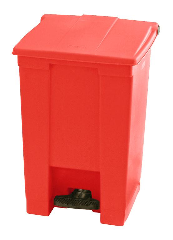 Pedaalemmer vk kunststof rood 45L