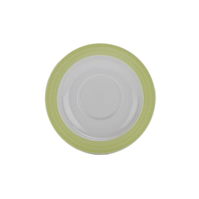 Soepkop-schotel XL groene rand 162mm