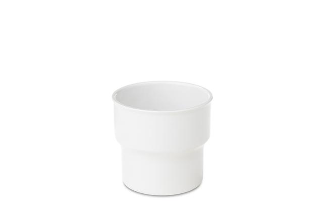 Beker laag st.b. wit z/oor 234 220cc