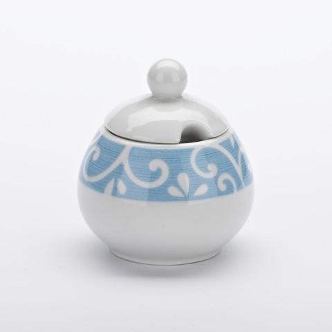 Suikerpot 2 XL blauwe krul 250cc