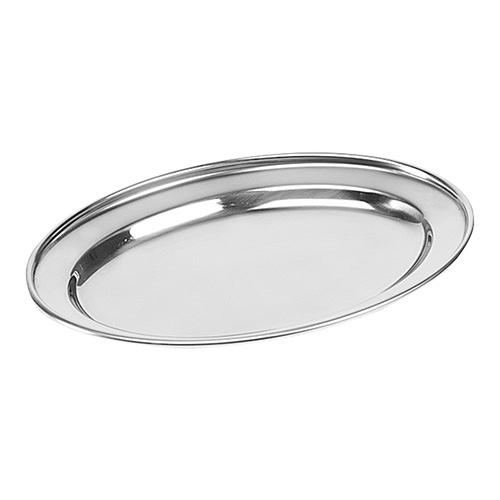 Serveerplateau ovaal rvs - 140x200mm