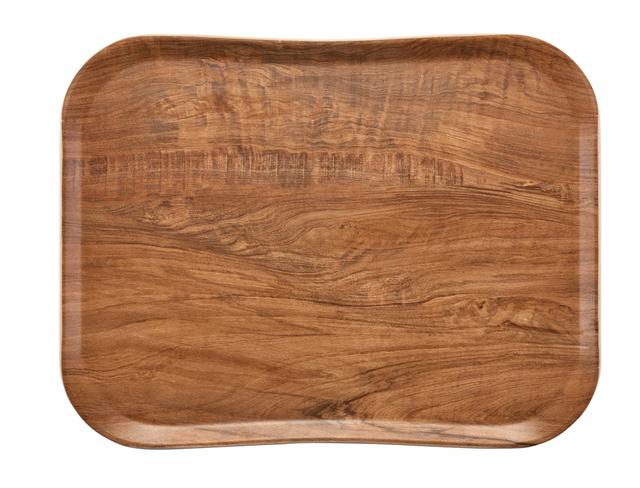 Cambro Dienblad wood grain - 430x330mm - Brown Olive