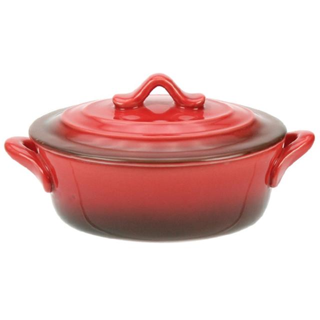 Ovenschotel m/d ovaal rood 500cc