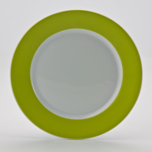 Bord m/brede rand Colour$ Groen 265mm