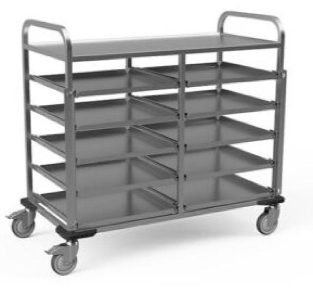 Afruimwagen Mela 5 + 5 telescoopgeleiders