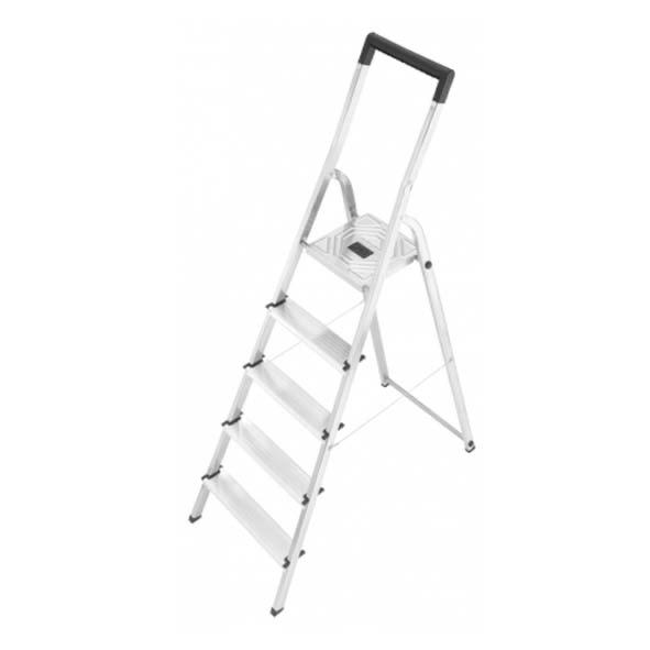 Trap HH 4 treden+plateau aluminium