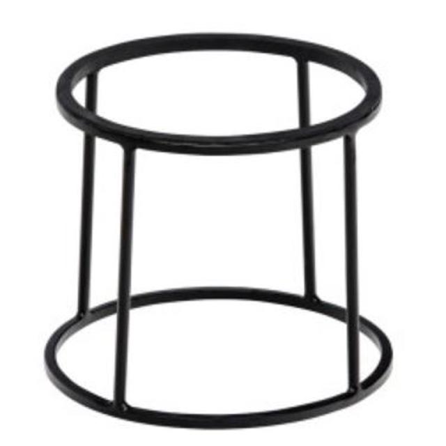 Buffet standaard rond zwart 220mm