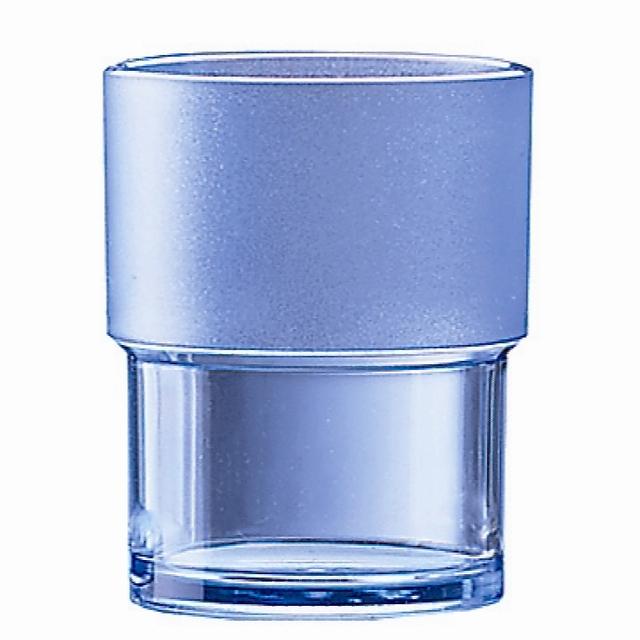 Beker stapelbaar PC blauwtransp 160cc