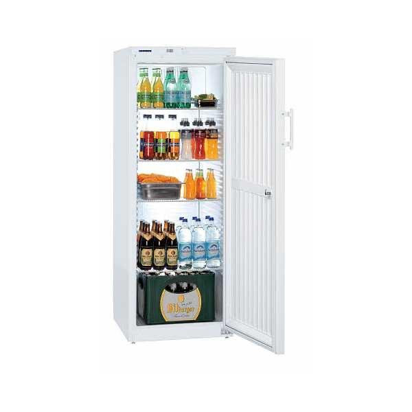 Flessenkoelkast MRFvc 3501-20 staal/wit glasdeur 327L