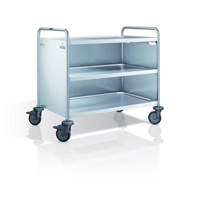 Serveerwagen open 3 bladen RVS SW10x6-3 BASIC