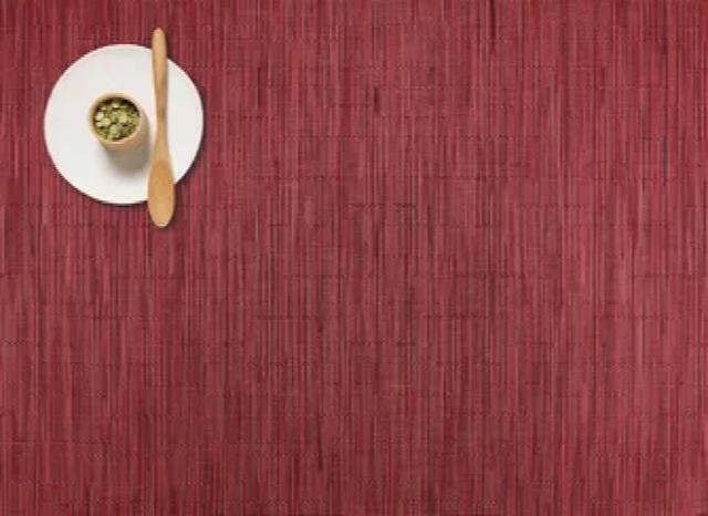 Chilewich Bamboo Trolley placemat - Cranberry - 550x800mm