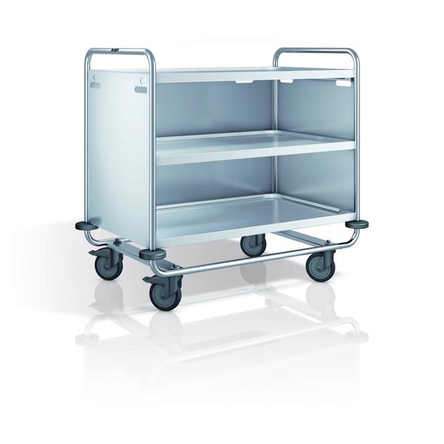 Serveerwagen open 3 bladen RVS SW10x6-3 verzwaard