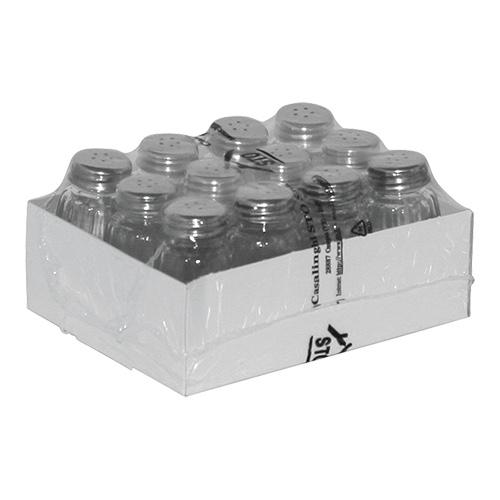 Peperstrooier m/RVS dop glas 80mm