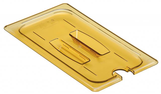 Cambro Deksel met lepeluitsparing en greep 1/3 GN - Amber