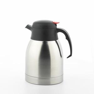Isoleerkan onbreekbaar 18/10 m/rode drukknop 1,50L