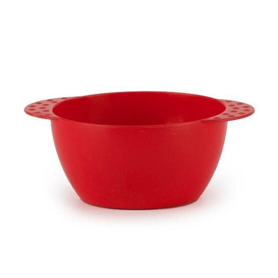 Schaal rond rood 100% plantaardig 450cc