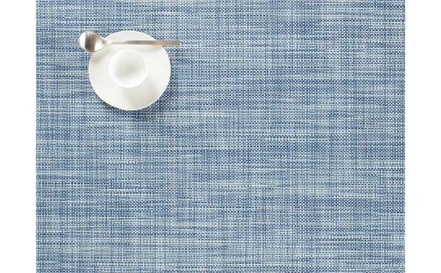 Chilewich Mini Basketweave Trolley placemat - Chambray - 550x800mm