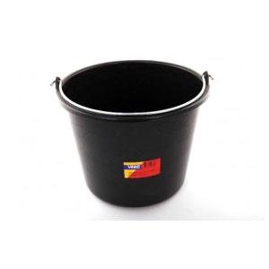 Bouwemmer budget PE zwart 12L