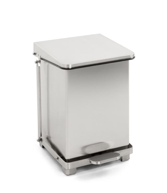 Industriële pedaalemmer mat rvs 27L