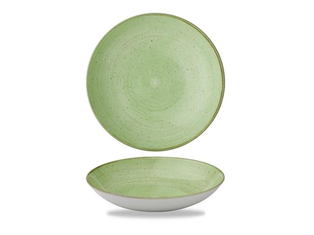 Churchill Stonecast Coupebord diep - Ø248mm - 1.14Ltr - Sage Green