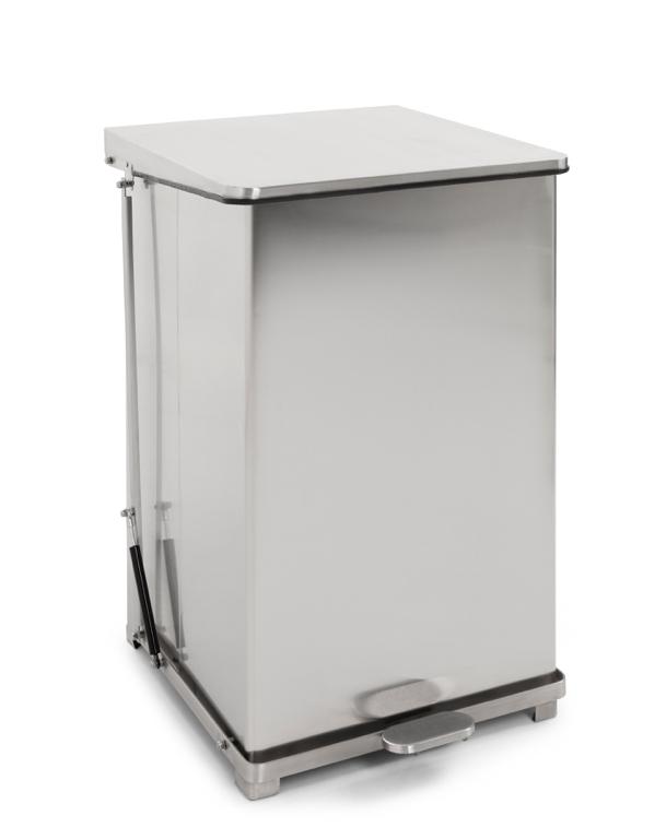 Industriële pedaalemmer mat rvs 152L