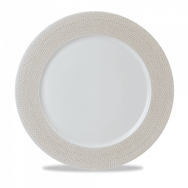 Churchill Isla Spinwash Presentatiebord plat met rand - Ø305mm - Coastal Sand