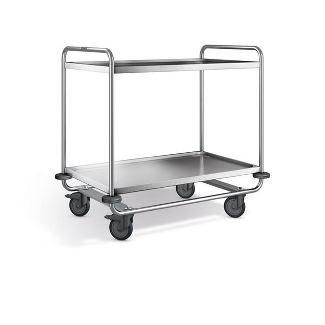 Serveerwagen SW 10x6-2 verzwaard kunststof wielen