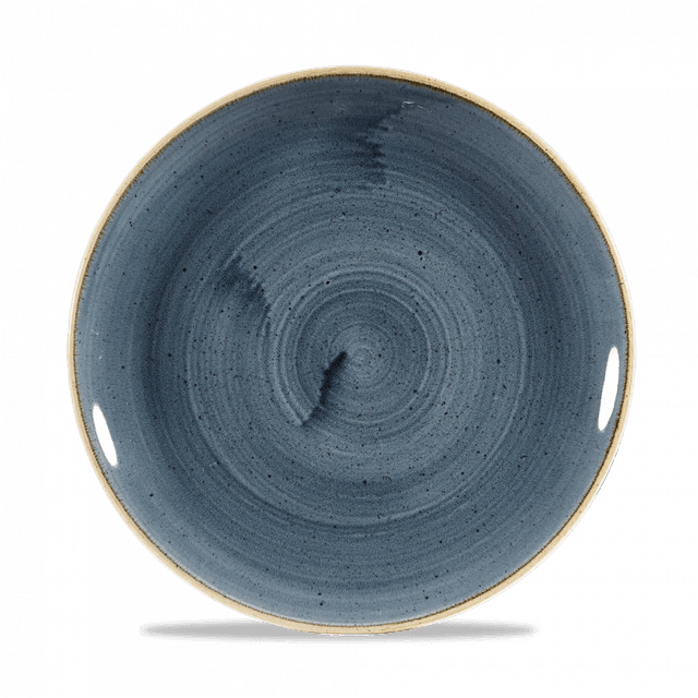 Churchill Stonecast Coupebord plat - Ø217mm - Blueberry
