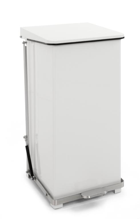 Industriële pedaalemmer wit 90L