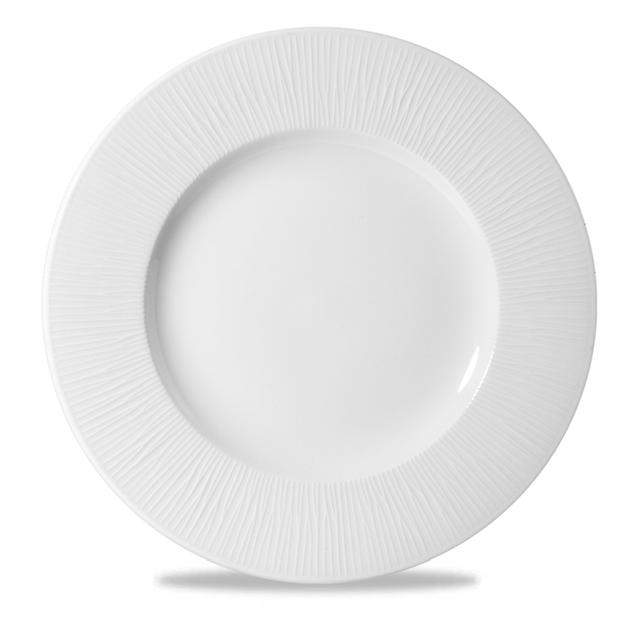 Churchill Bamboo Bord plat met rand - Ø305mm - White
