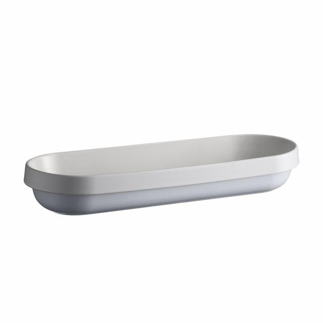 Emile Henry Welcome Schaal lang - 415x145x65mm - Blanc