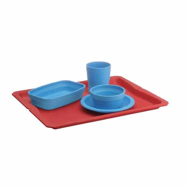 Dienblad rood 100% plantaardig 1/2GN