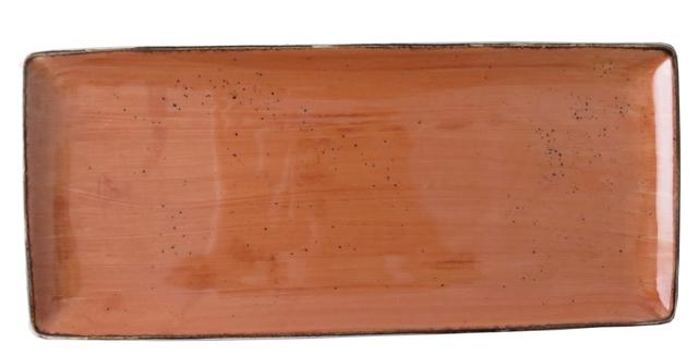 Serveerschotel r.hoekig Rustic terra 365x160mm