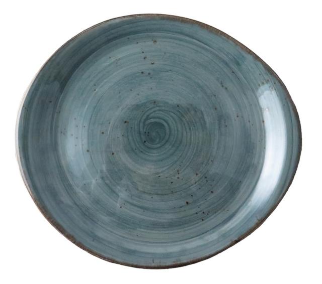 Bord pebble Rustic blauw 200mm