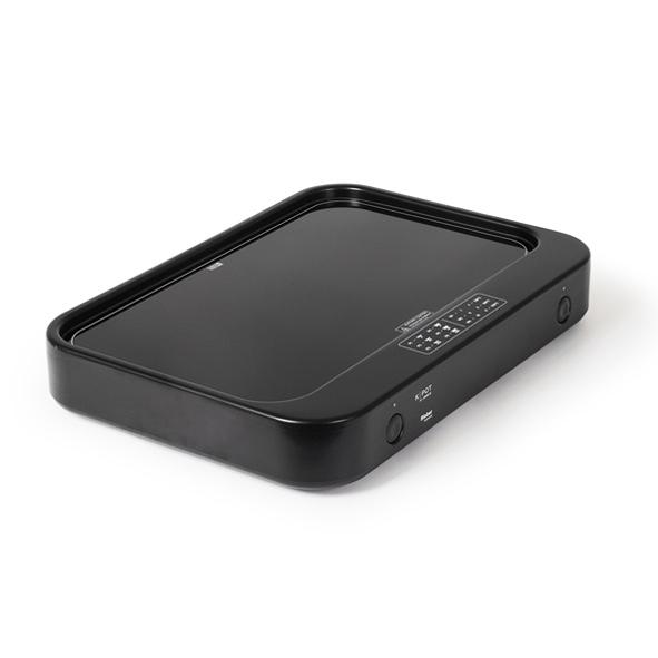 K-POT - 1/1GN 2200W 2 Z zwart 533x380x88mm